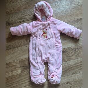 Disney Pink Winnie the Pooh Kids Footie